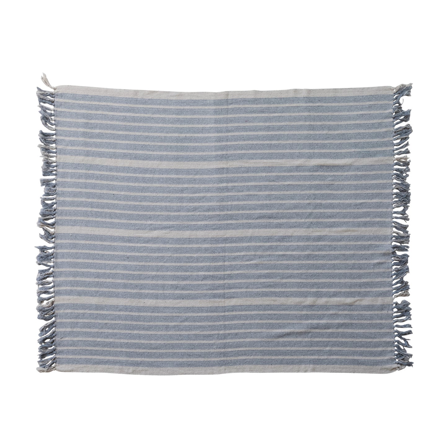 Blue Striped Throw
