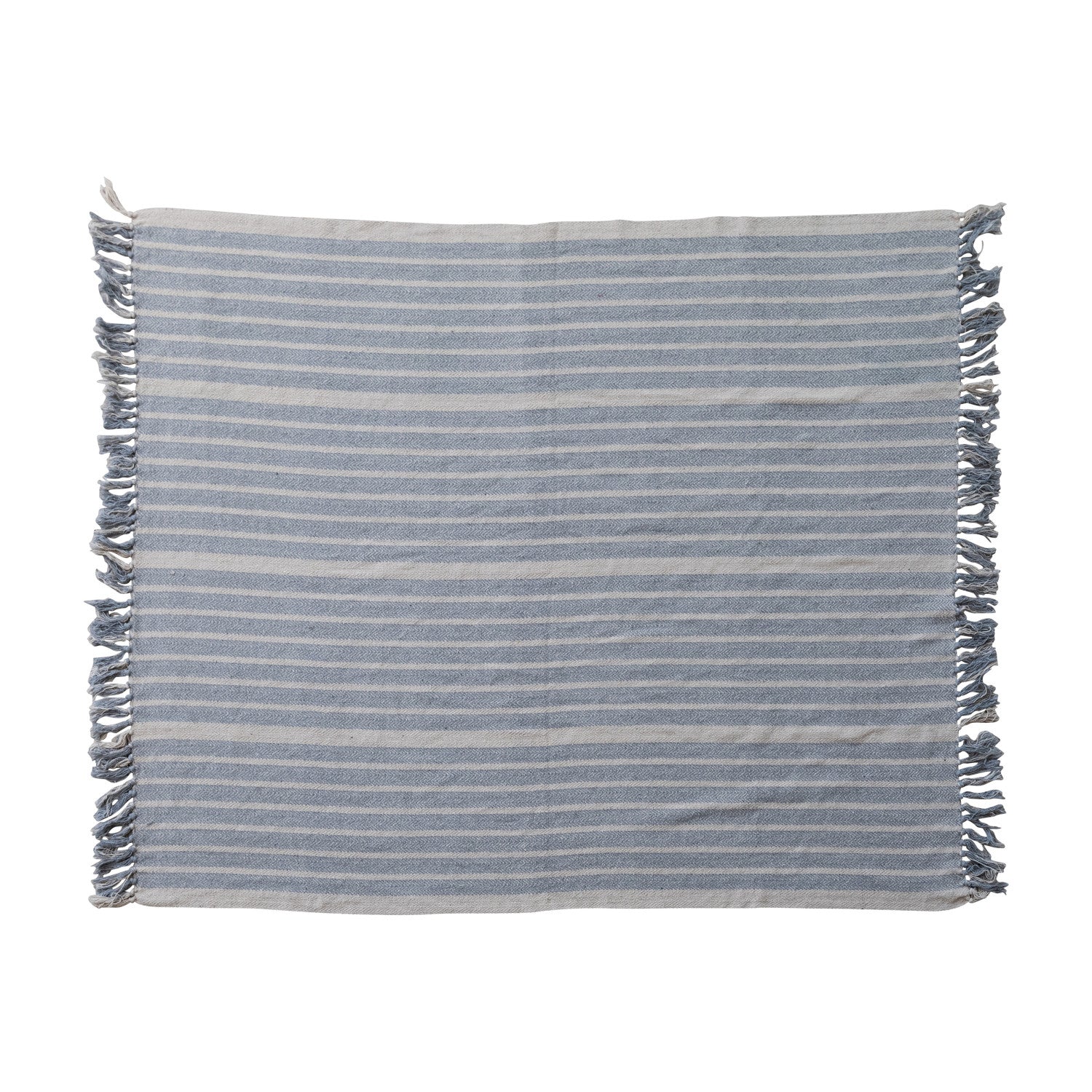 Blue Striped Throw