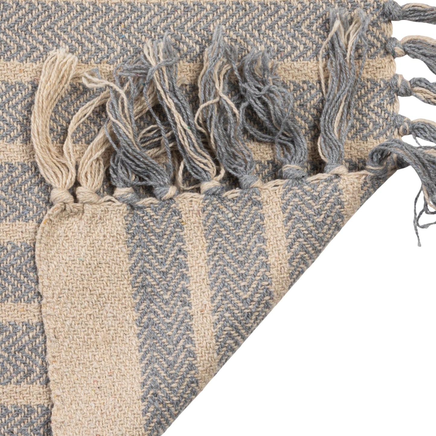 Blue Striped Throw