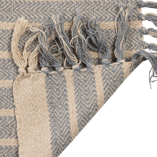 Blue Striped Throw