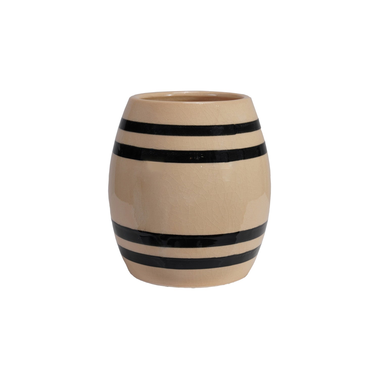 Stoneware Striped Crock