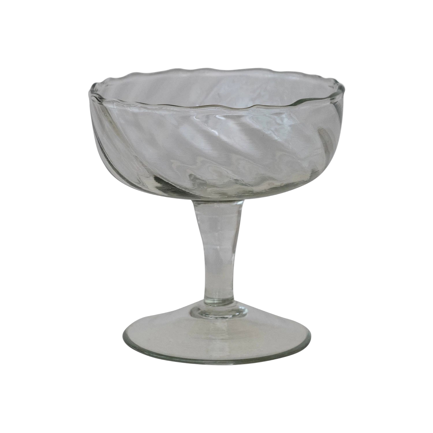 Twisted Coupe Glass