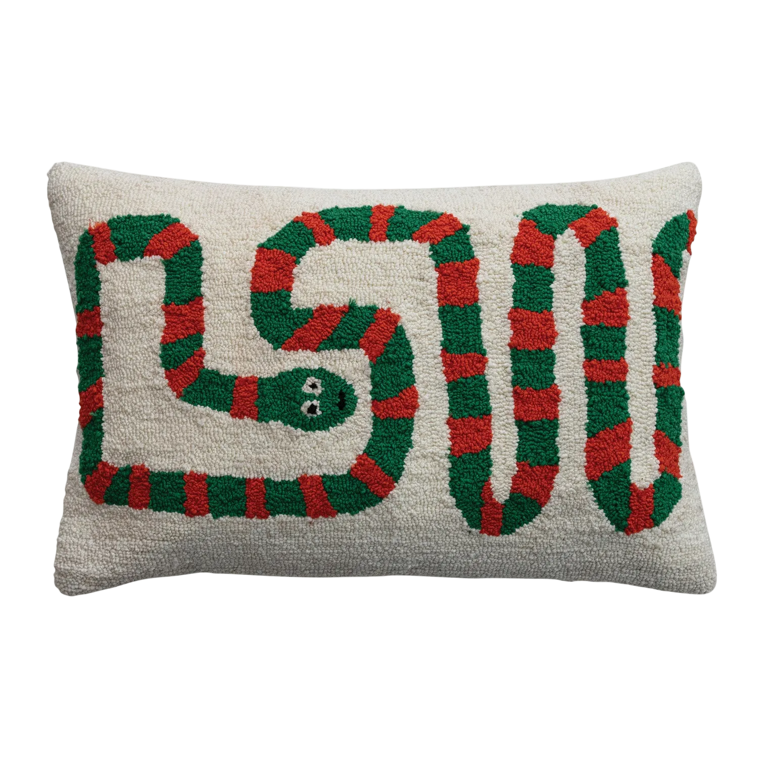 Tufted Snake Pillow