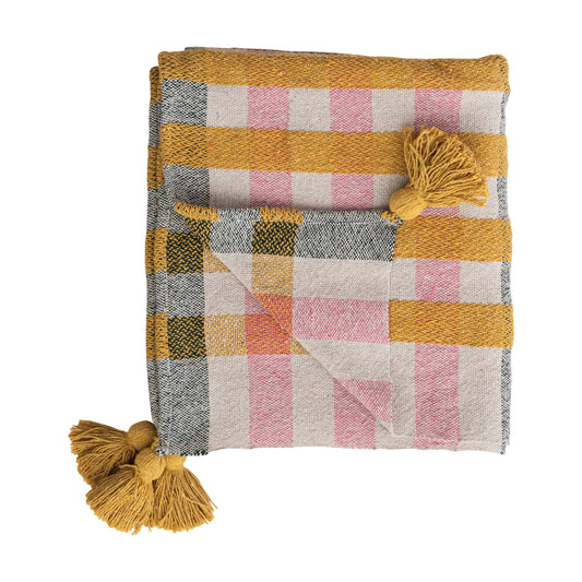 Plaid Jacquard Throw