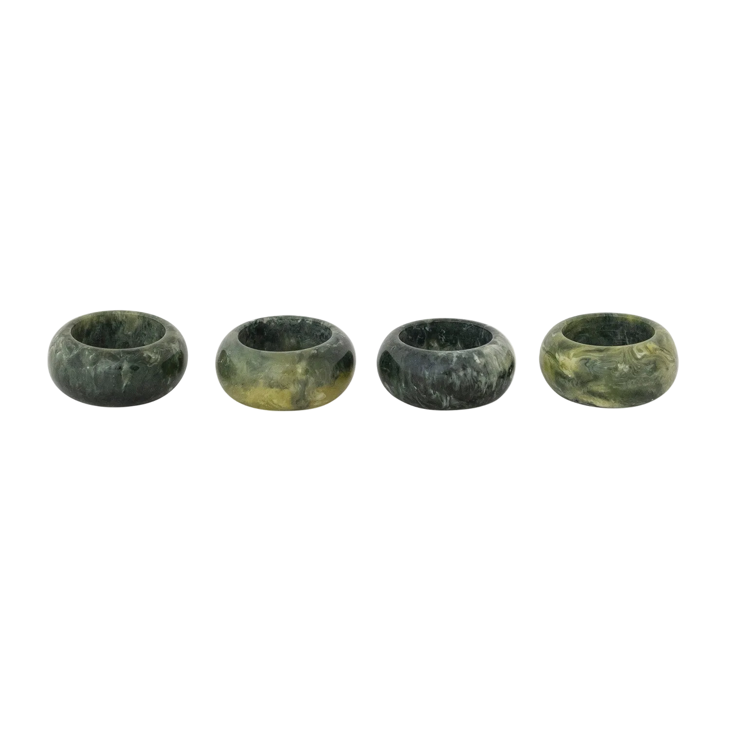 Marbled Resin Napkin Rings