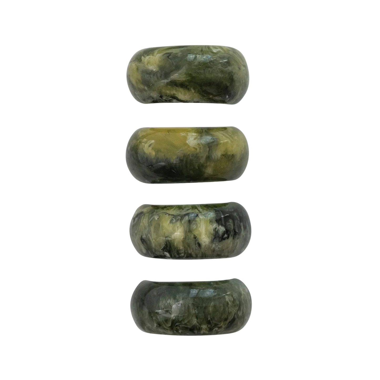 Marbled Resin Napkin Rings