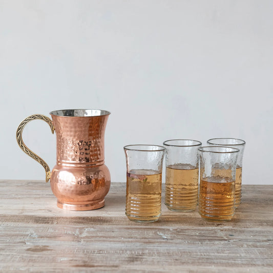Copper Hammered Pitcher