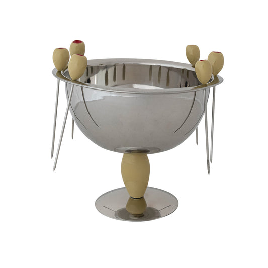 Vintage Reproduction Olive Dish with Picks