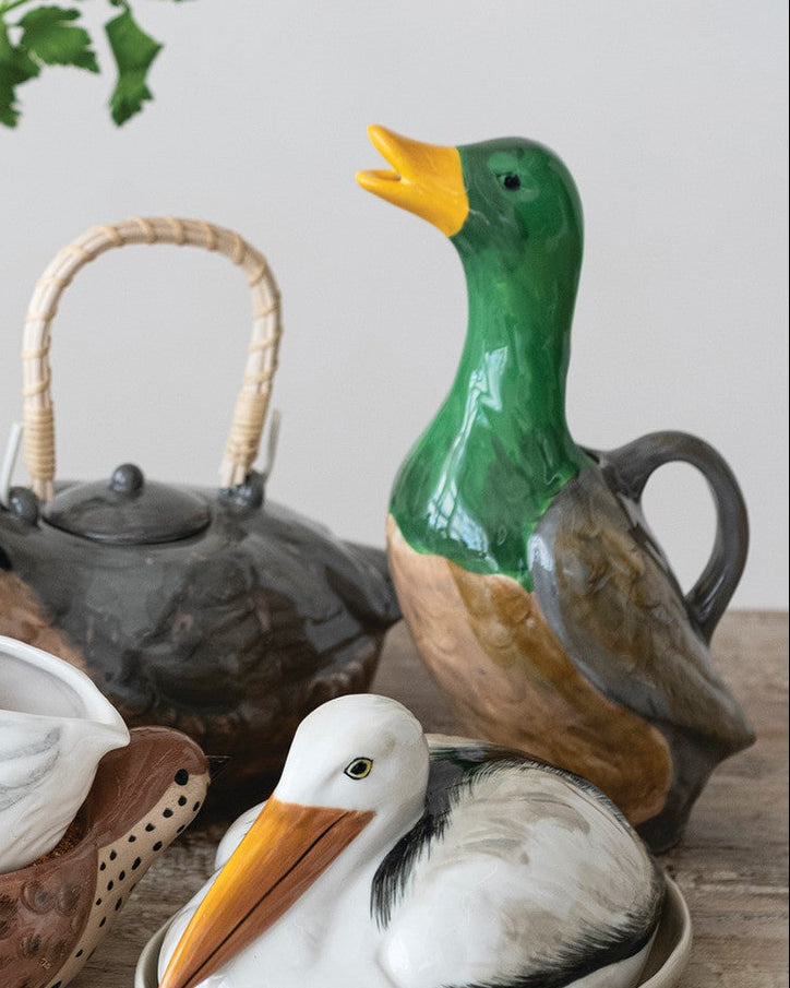Stoneware Duck Pitcher