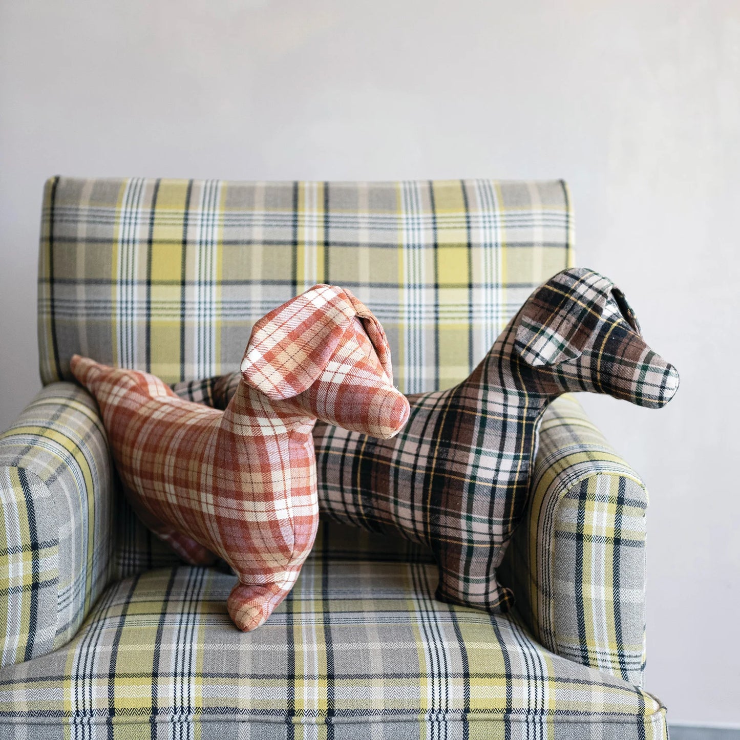 Plaid Dog Pillows - 2 Colors