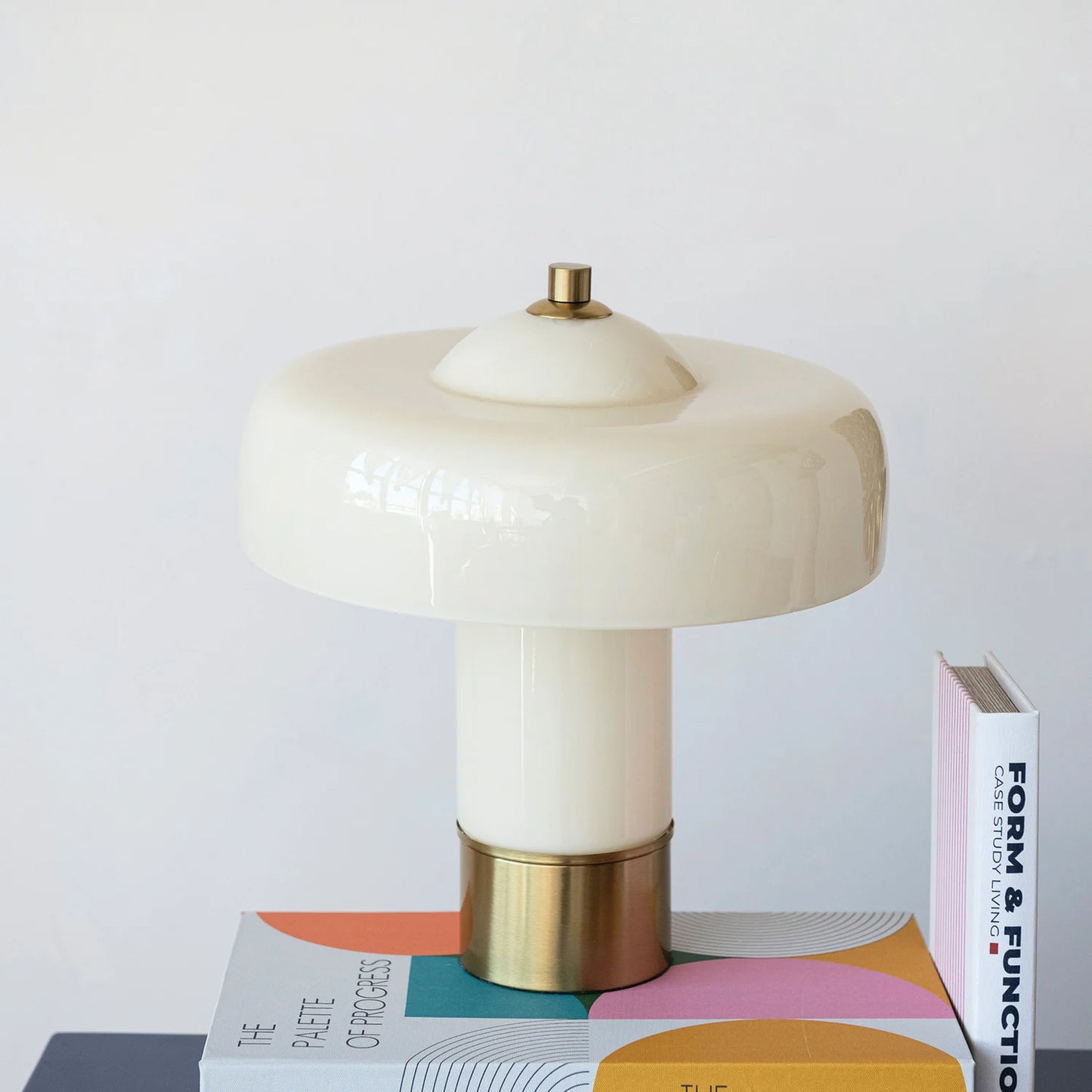 Cream Glass Vintage Inspired Lamp