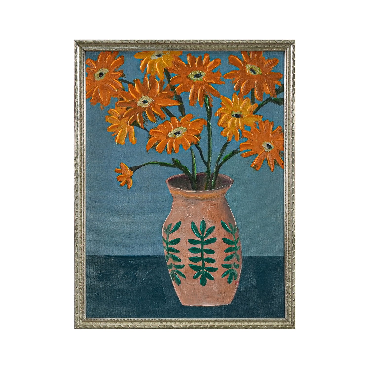 Hand-Painted Flowers Artwork