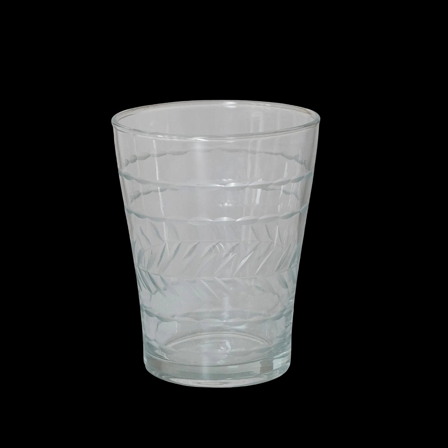 Etched Drinking Glass