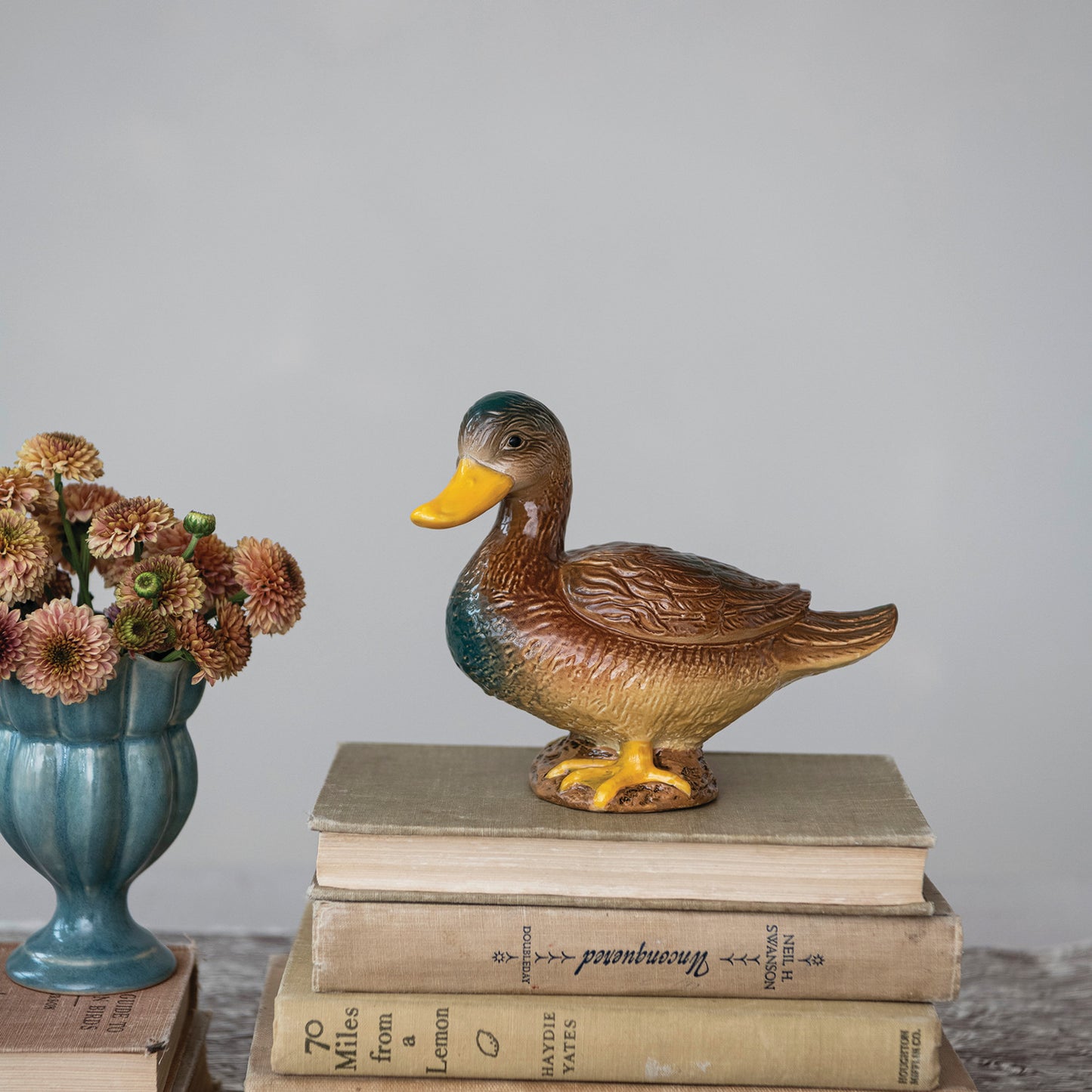 Hand-Painted Stoneware Mallard