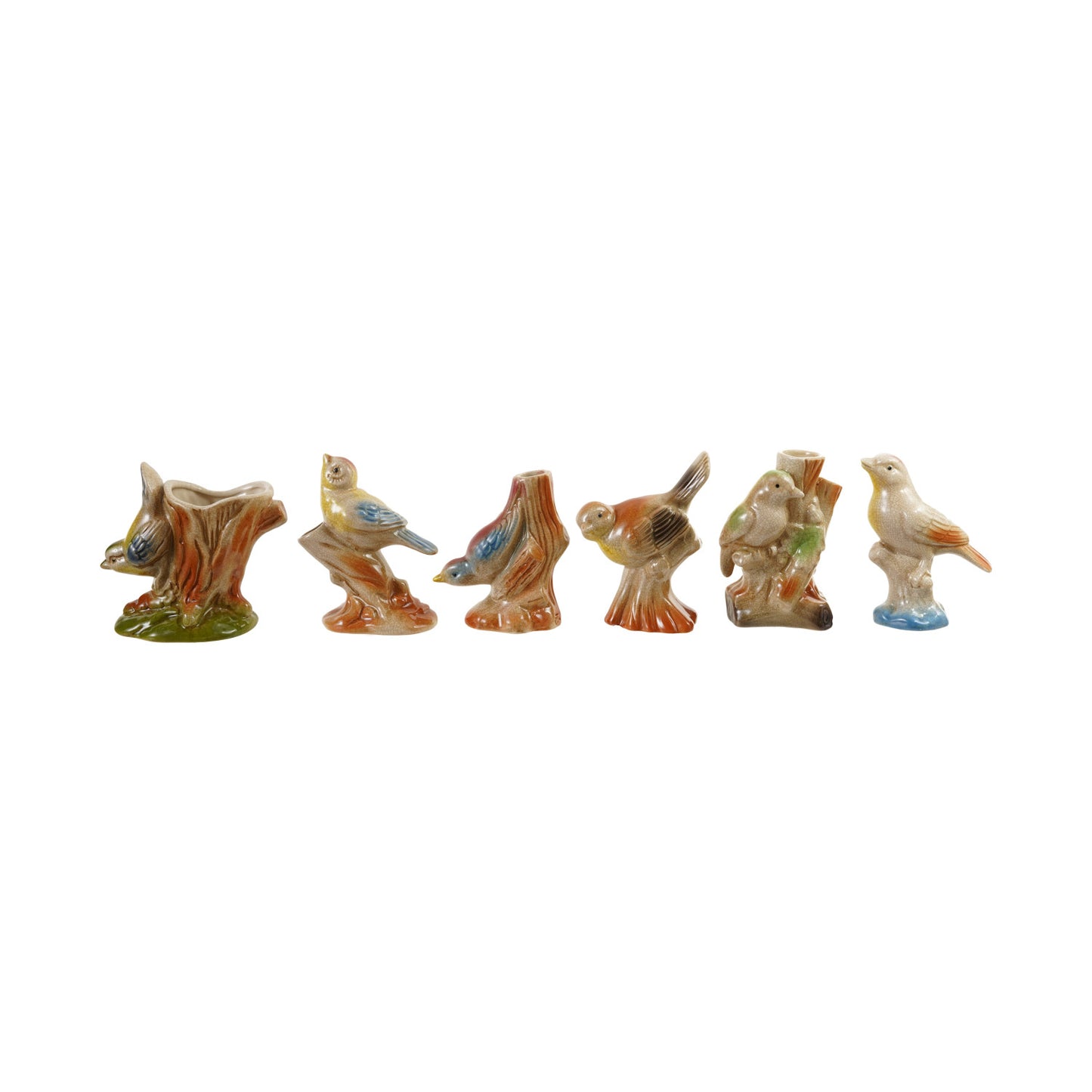 Vintage Reproduction Bird Vases