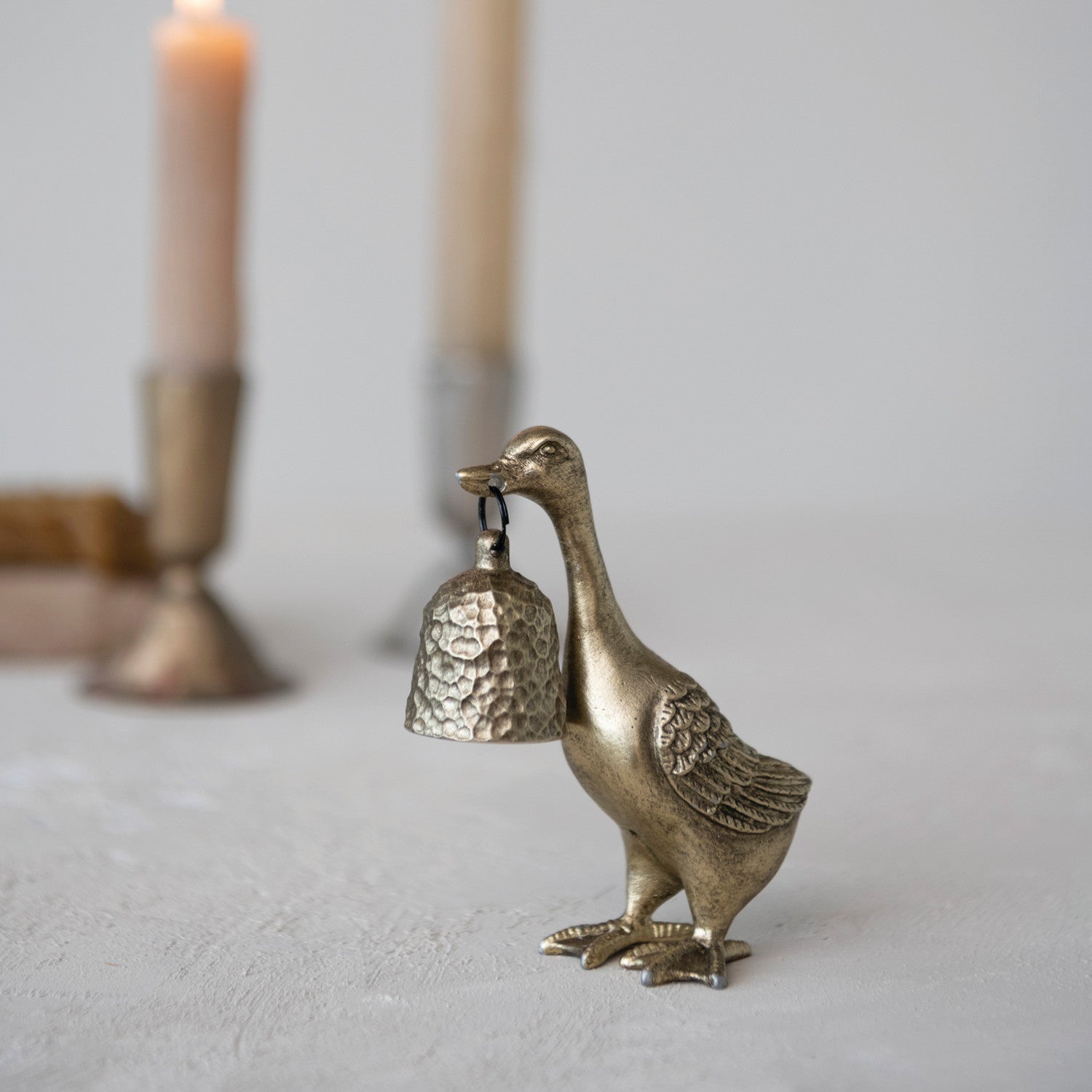 Pewter Duck Candle Snuffer