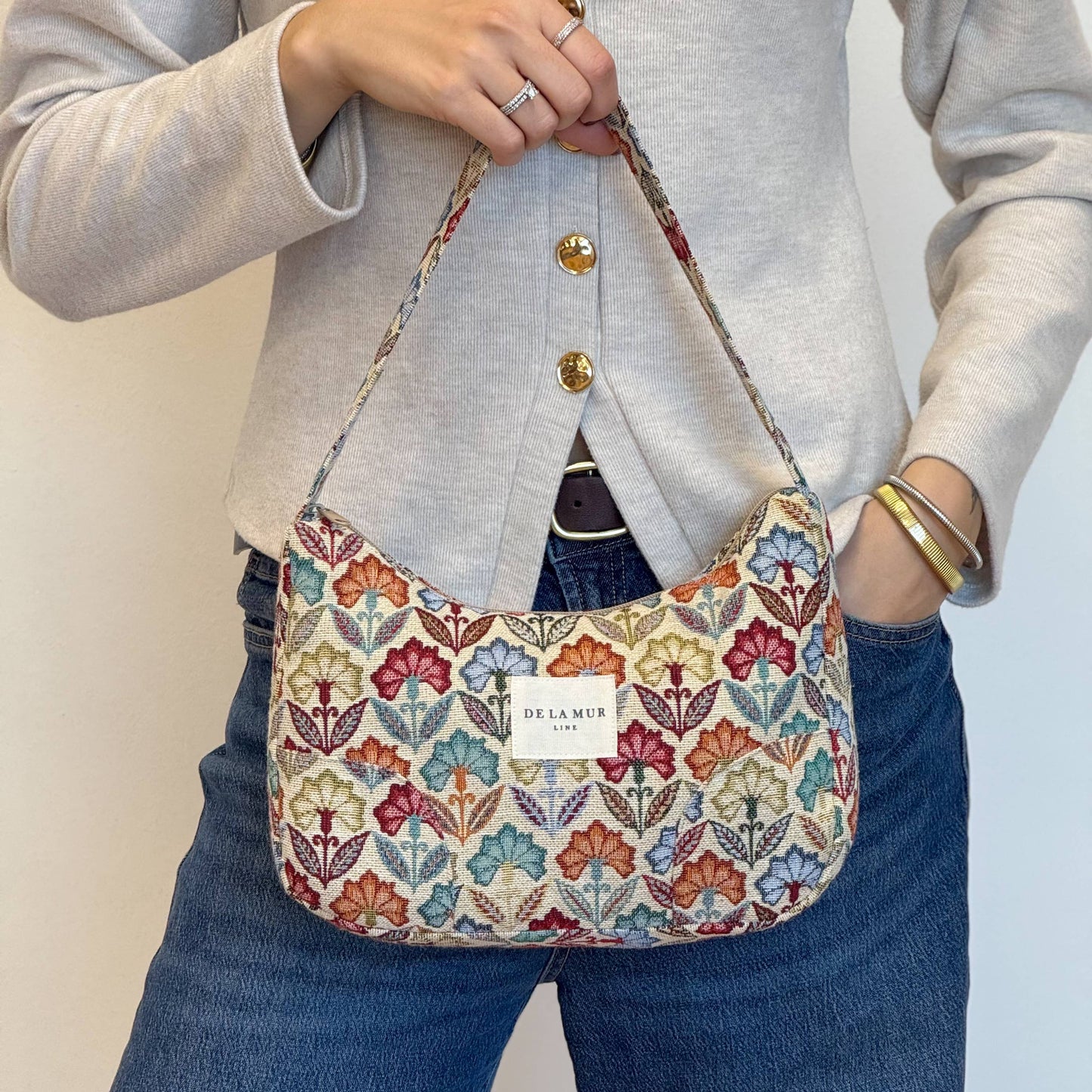 Small Shoulder Bag in Flora