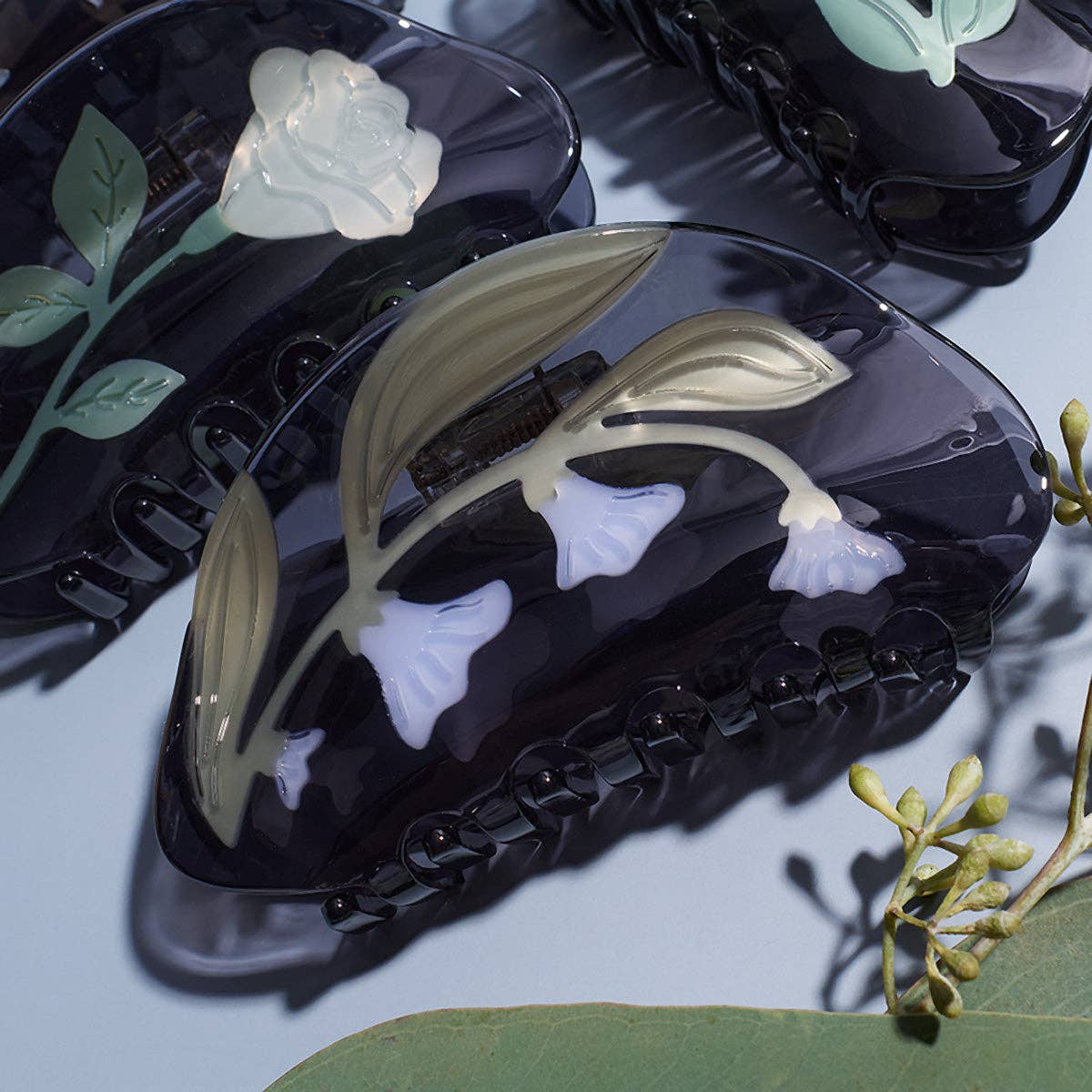 Moonflower Vine Women's Acetate Hair Claw Accessory