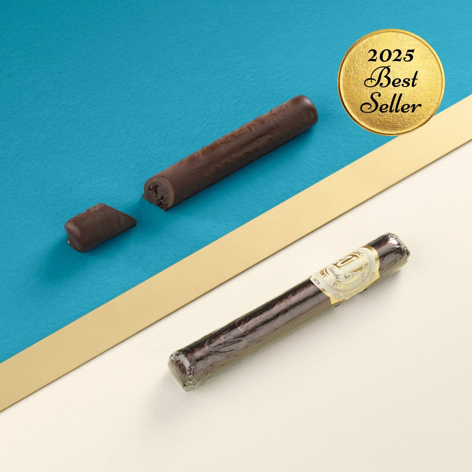 Orange Chocolate Cigar - Italian Gourmet Chocolate