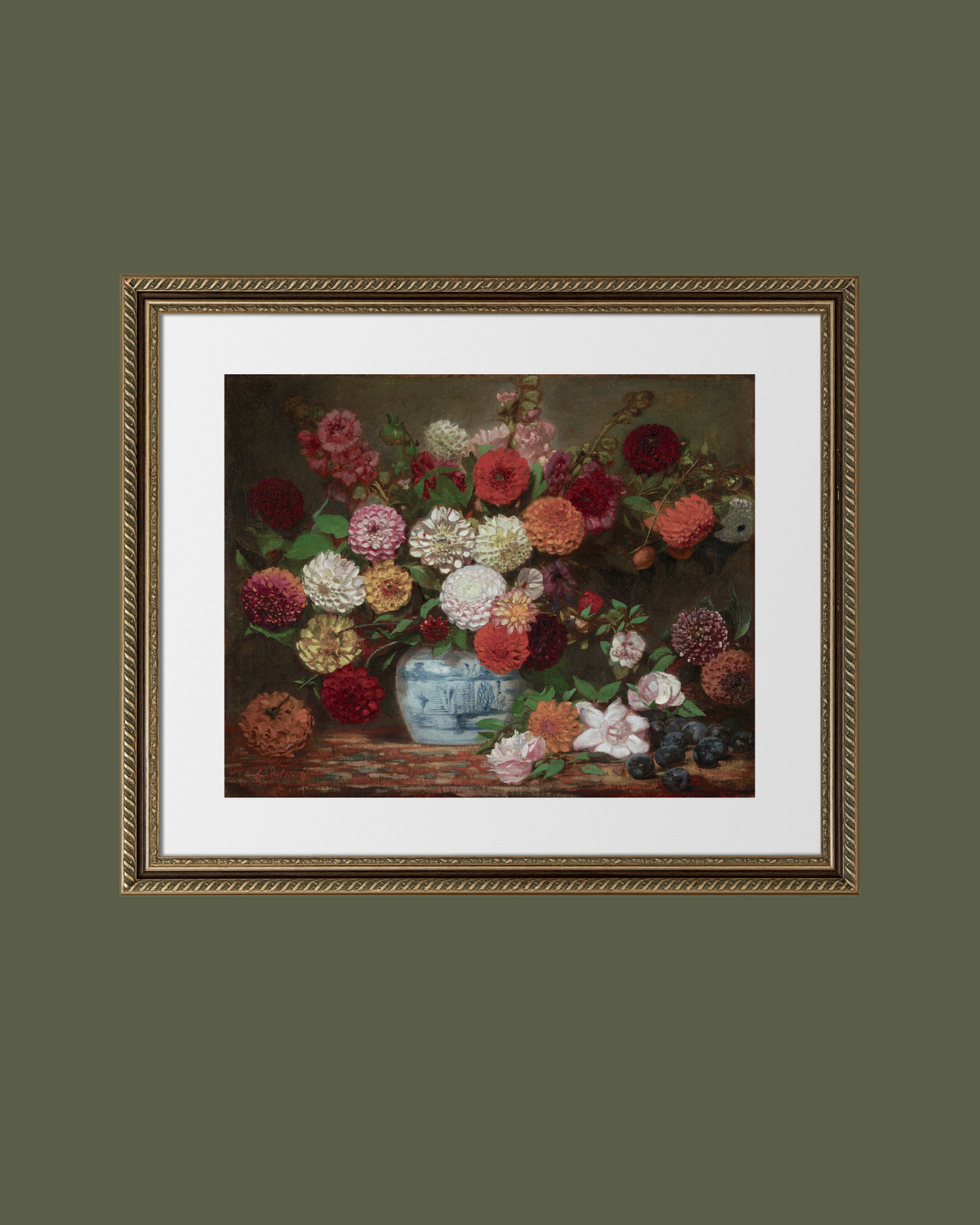 Harvest Bouquet Antique Art Print