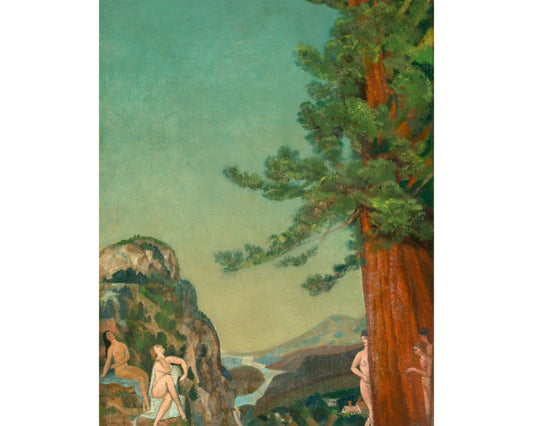 On the Cliffs by Arthur B. Davies: 11x14
