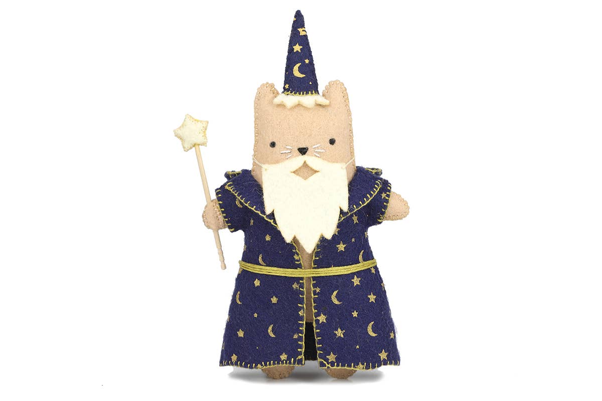 Wizard Cat Felt Doll Kit