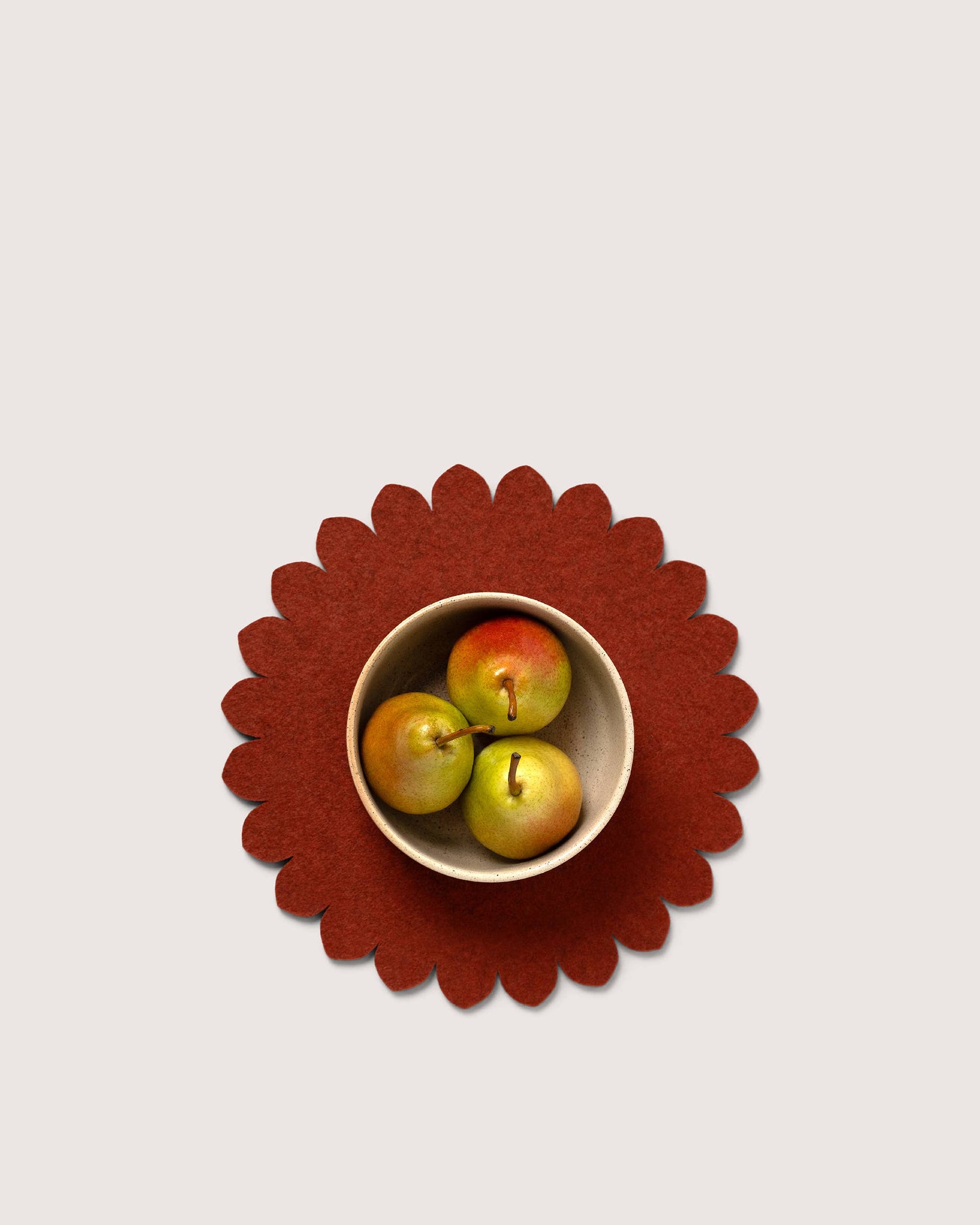 Crest Merino Wool 12" Trivet - Mahogany