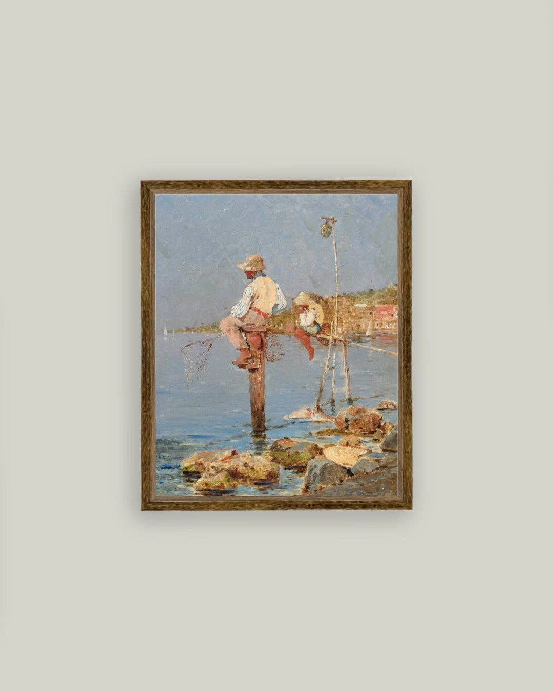 Boys Fishing: 4x6