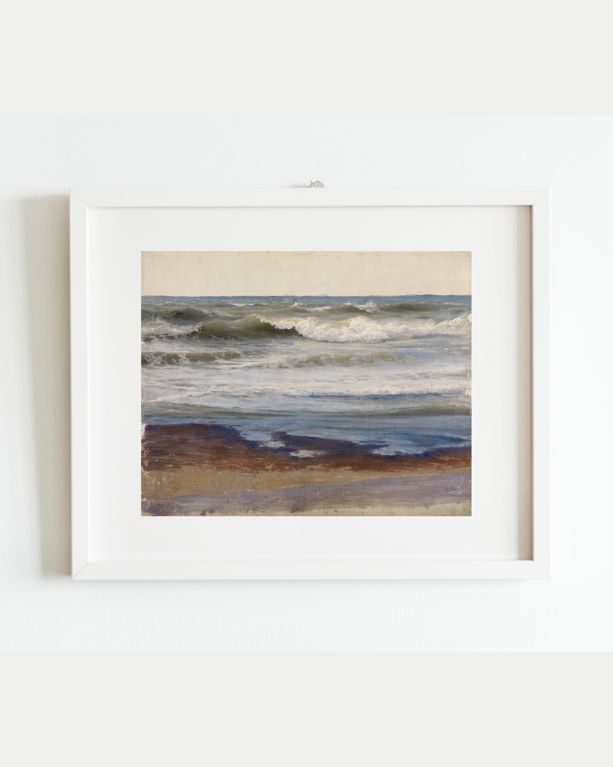 Breaking Waves on the Normandy Coast Art Print
