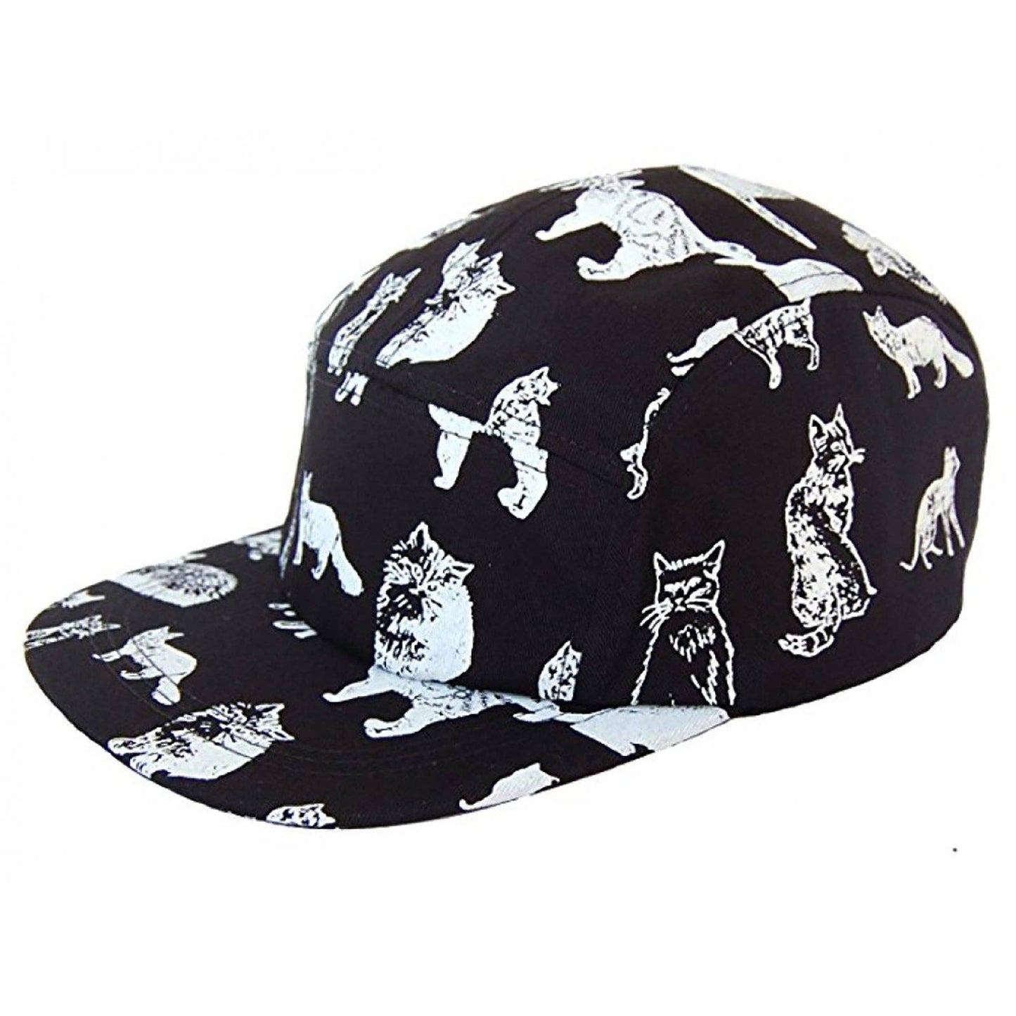 Hatphile Kitten Kitty Cat Cotton 5 Panel Hat