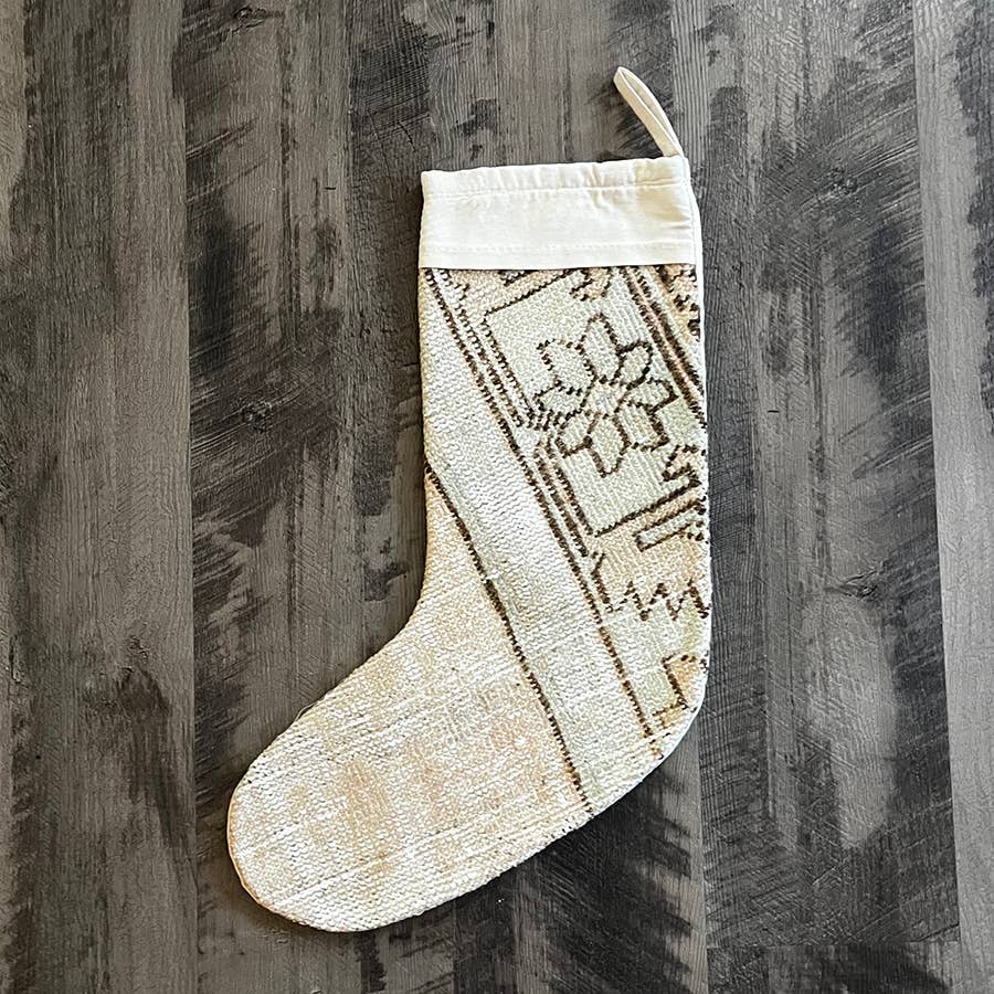 Vintage Rug Holiday/Christmas Stocking No. 139