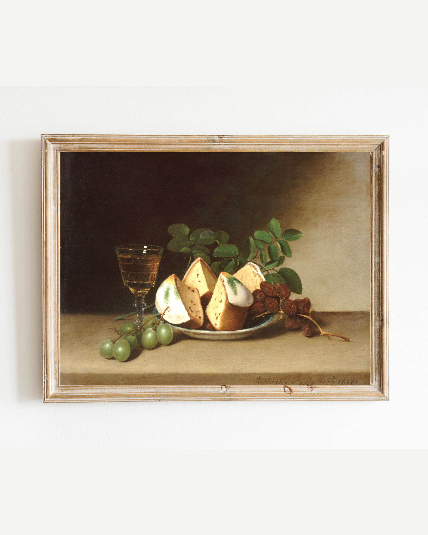 Still Life with Cake Antique Art Print