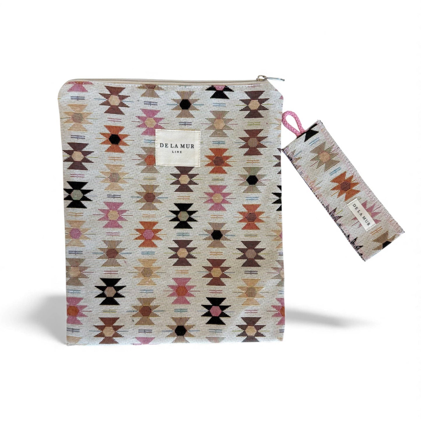 Book Cover With Matching Bookmark in Spring Geo