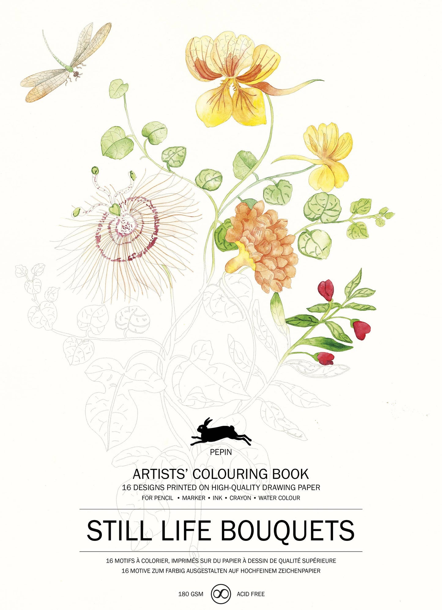 Still Life Bouquets Artists' Colouring Book