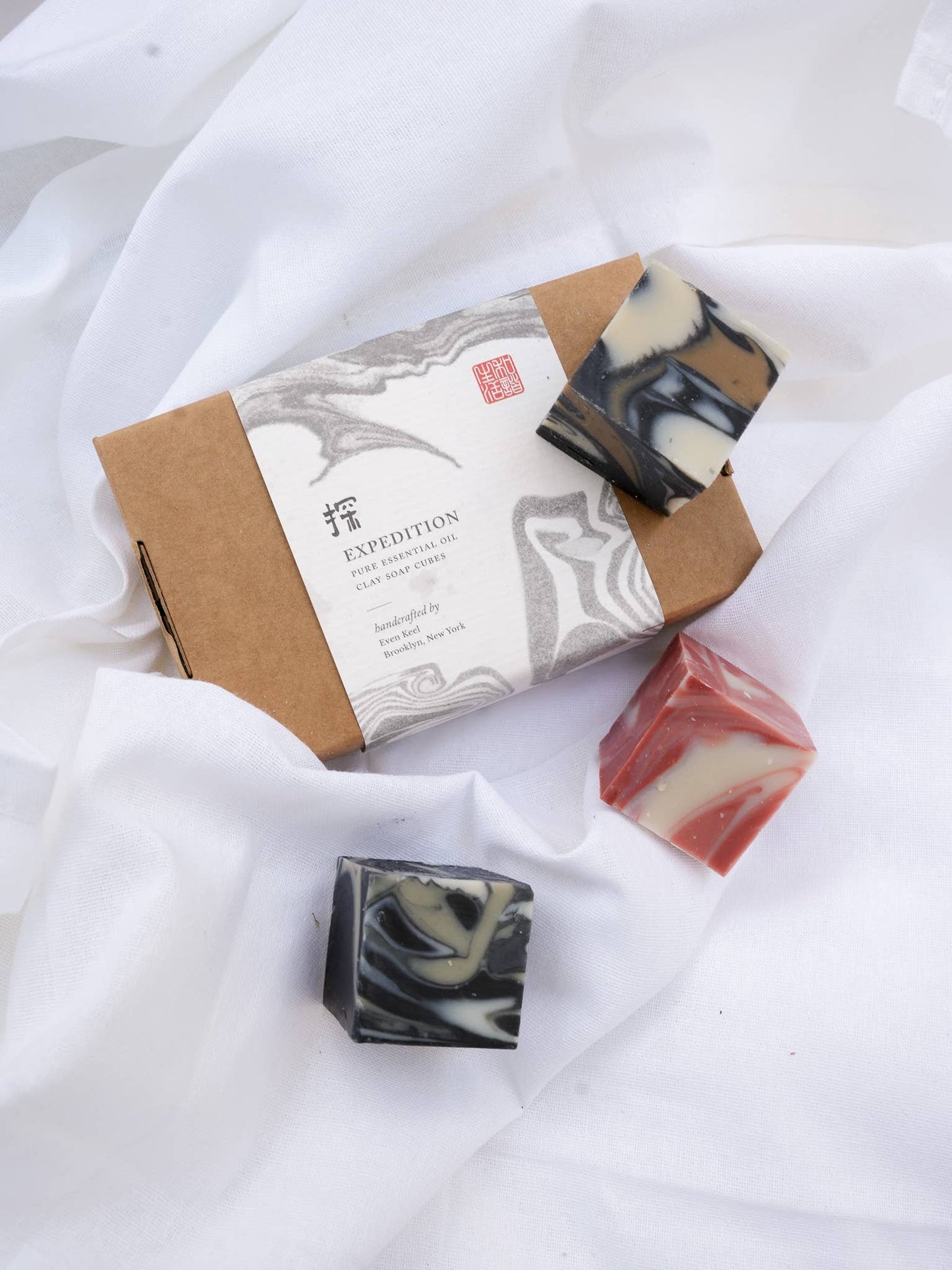 MARBLE: Biodegradable Clay Soap Cube Set