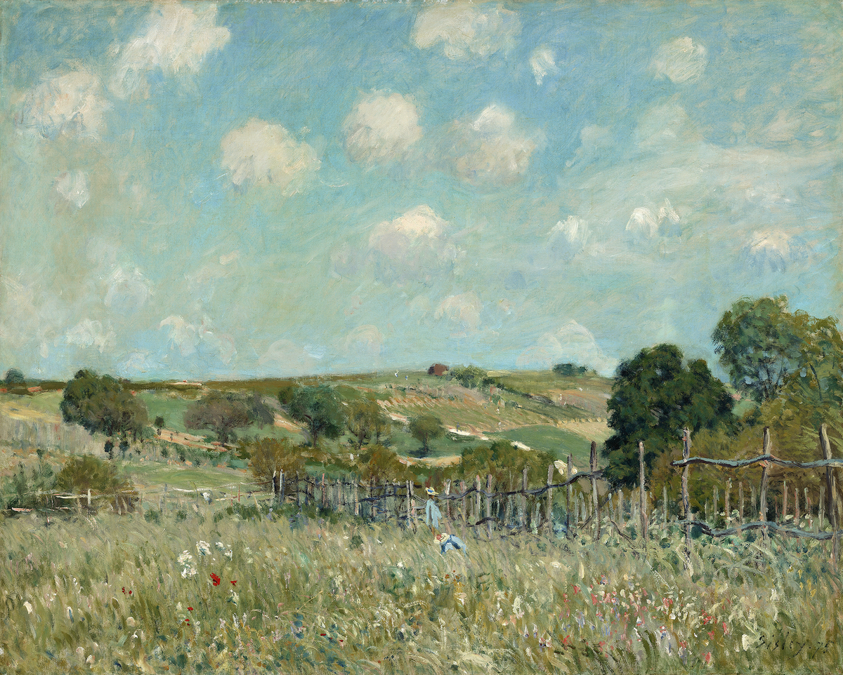Antique Meadow Landscape Print