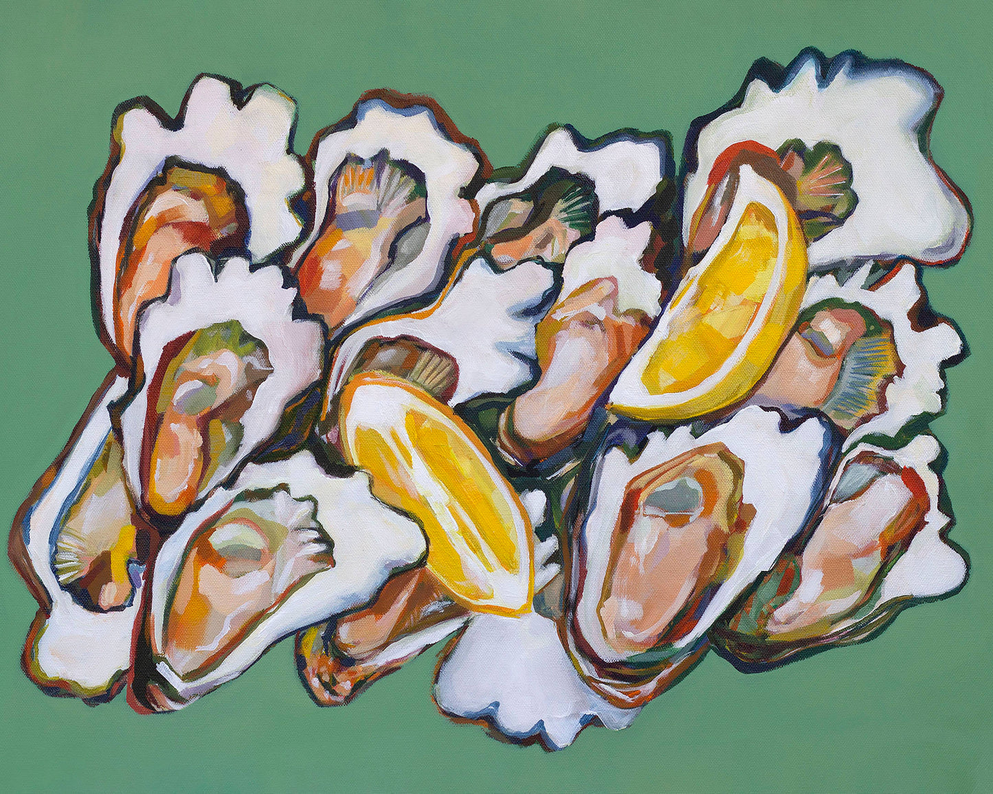 November Oysters Prints: 11" x 14"