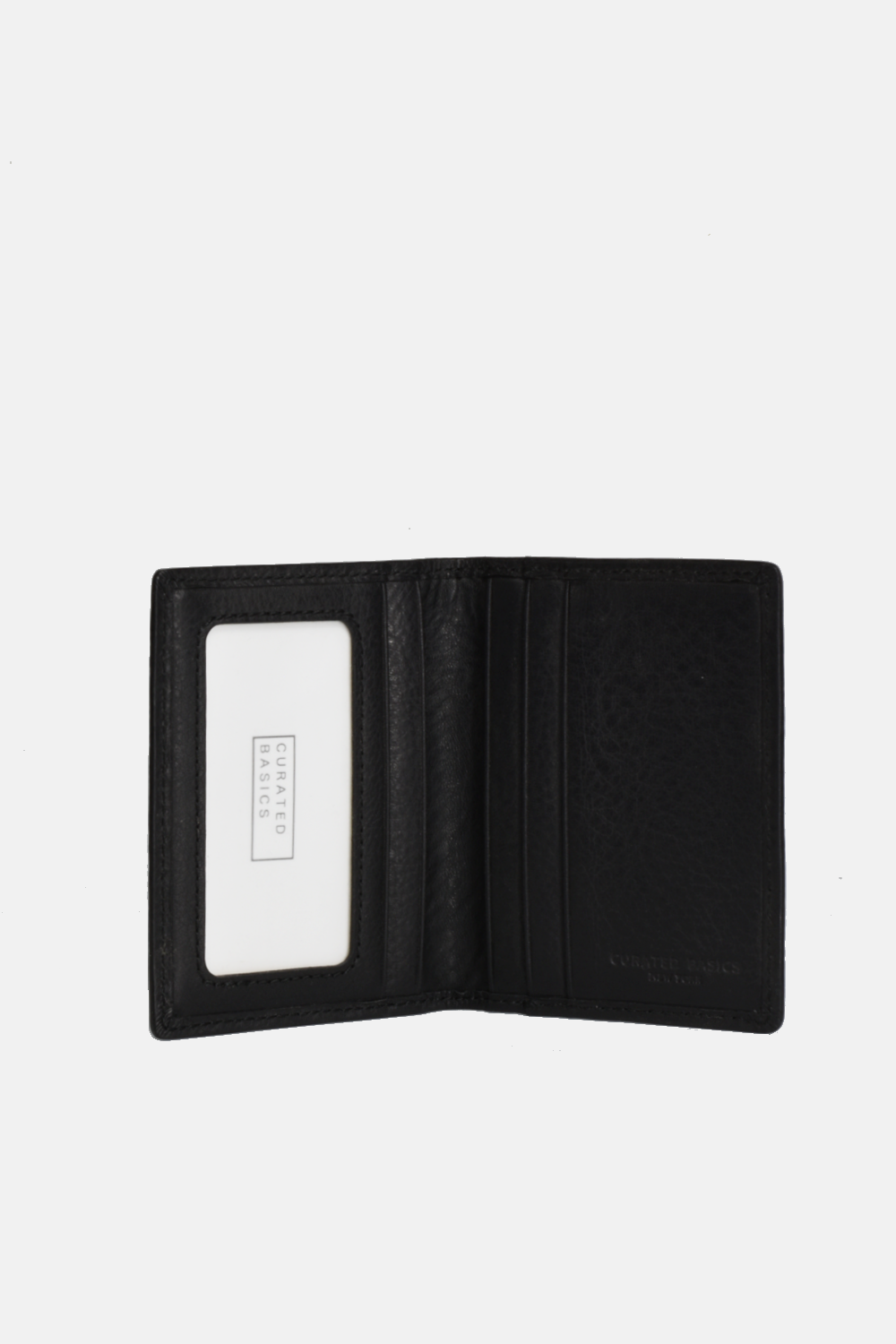 Slim Bi-fold Wallet: Black