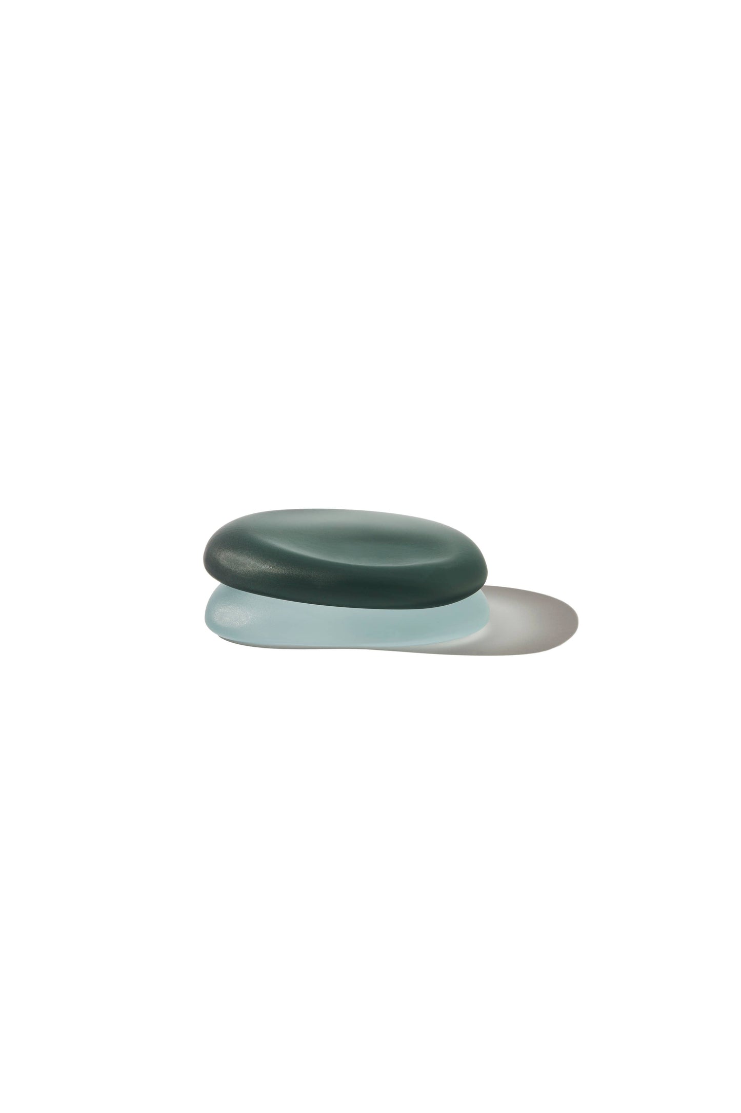 The Resting Stone: Seaglass + Glazed (Set of 2)