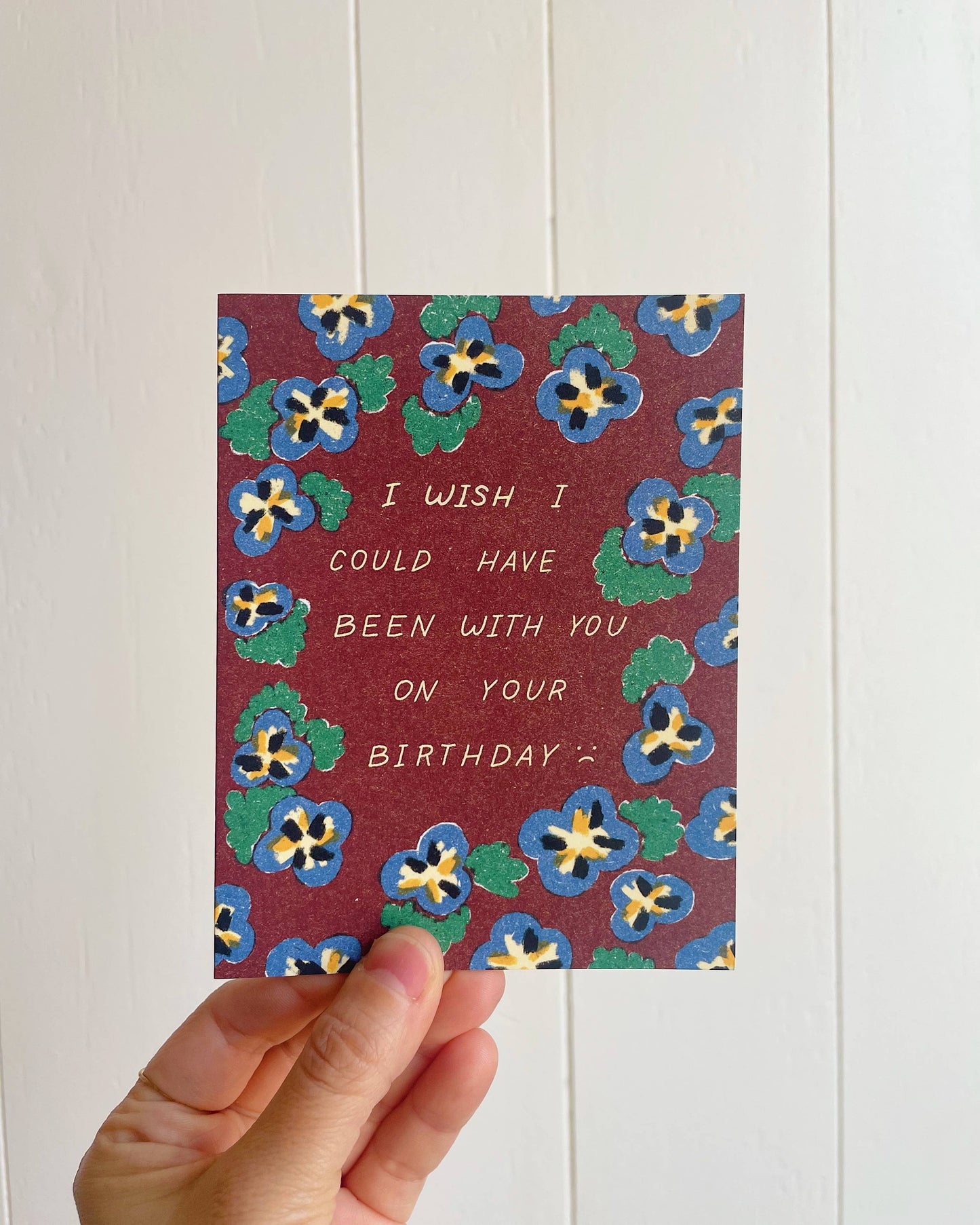 Wish I Could've Been There Bday Card