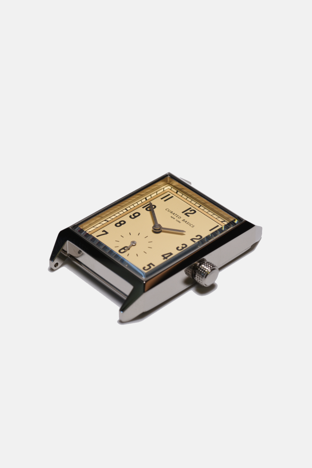 Classic Rectangular Watch: Dark Brown Suede