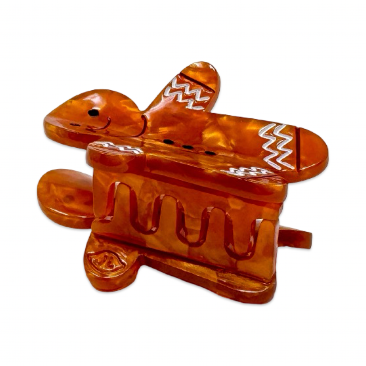 PREORDER: Mini Gingerbread Holiday Cookie Hair Claw Clip
