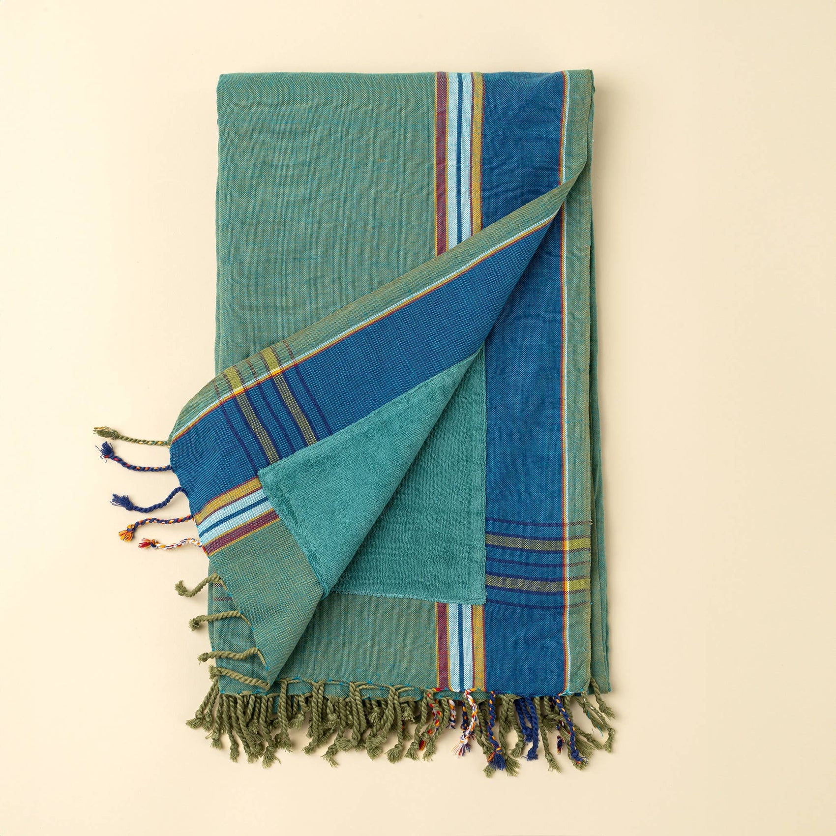 Kikoy Beach Towel/Sarong, Teal