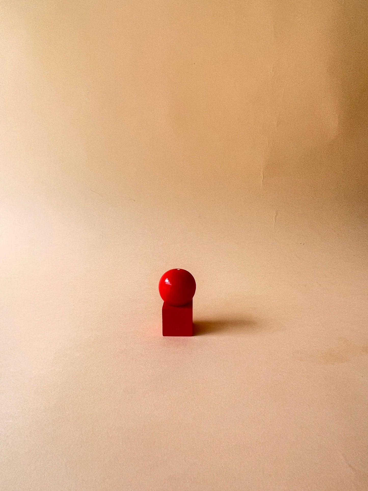 Wooden Incense Holder - Lollipop Red