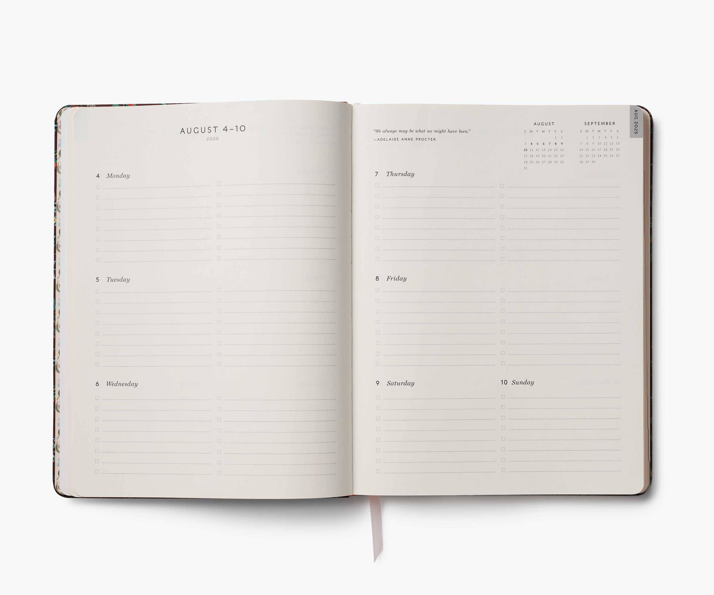 2025-2026 Gracie 12-Month Academic Bookbound Planner