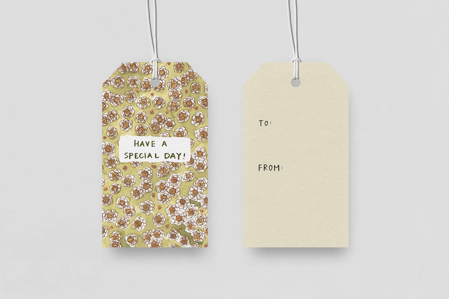 Belmont | Yellow & Green Floral Bunch Birthday Gift Tags