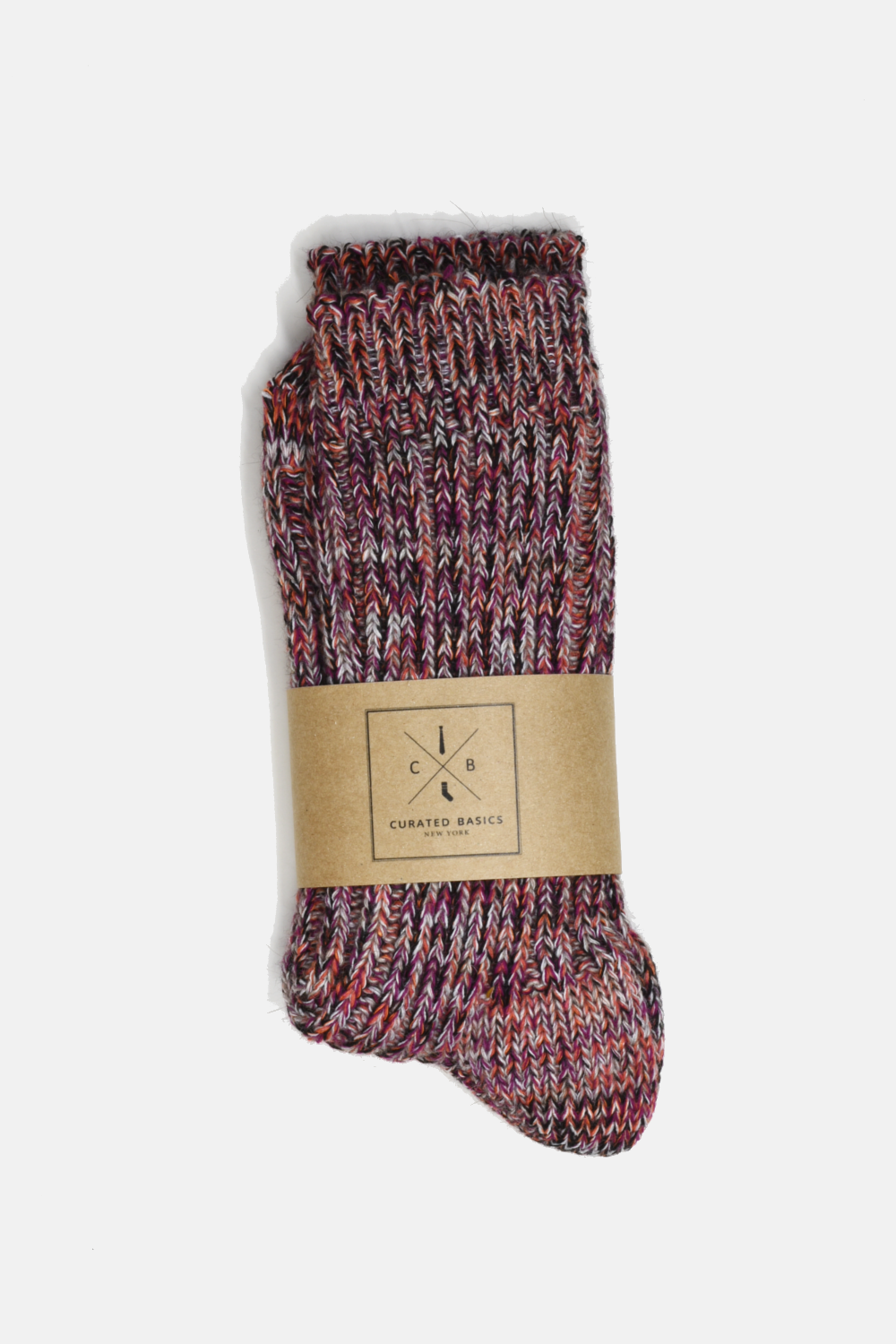 Italian Coral Wool Boot Socks