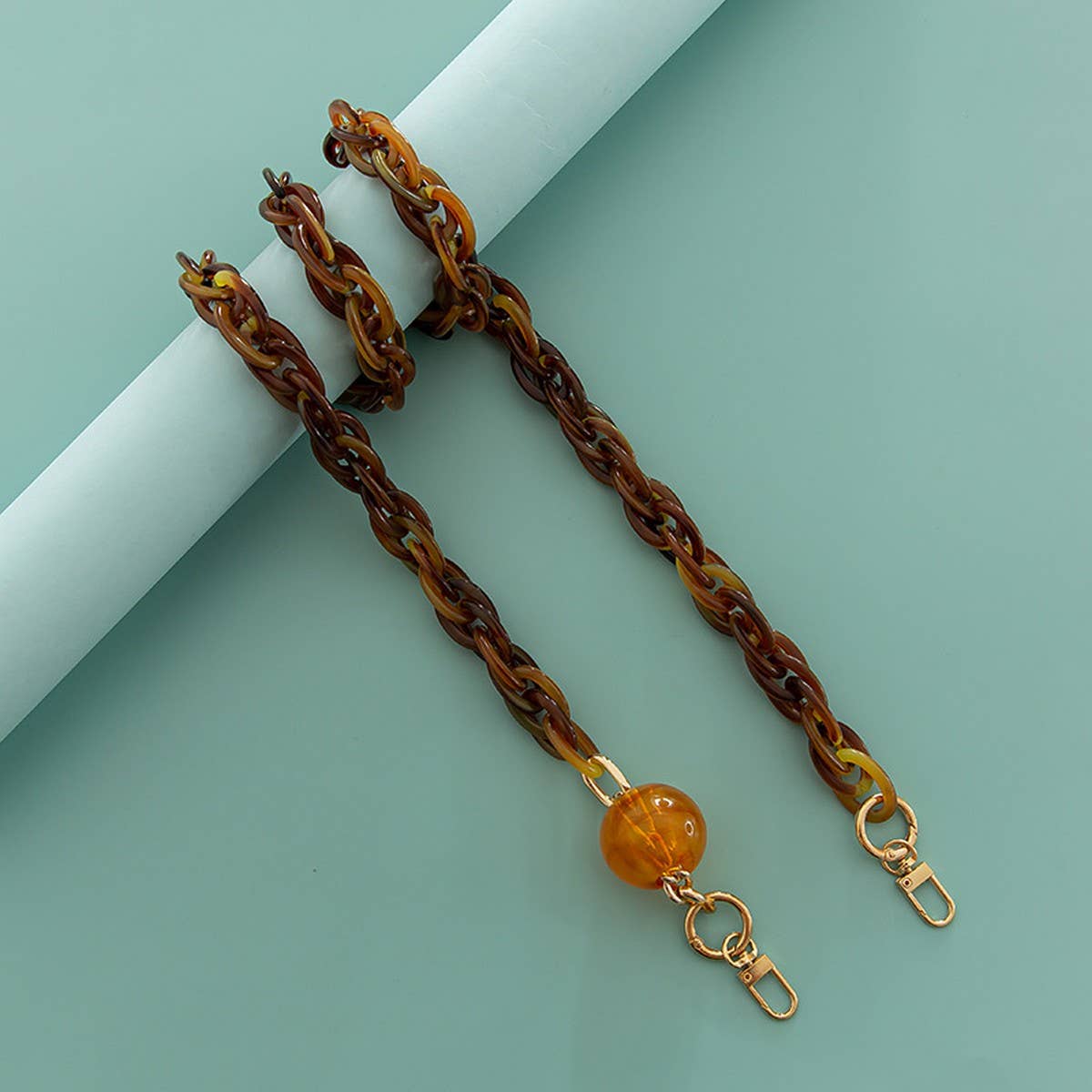 Acrylic Large Lantern Beads Bag Chain - 3 colors