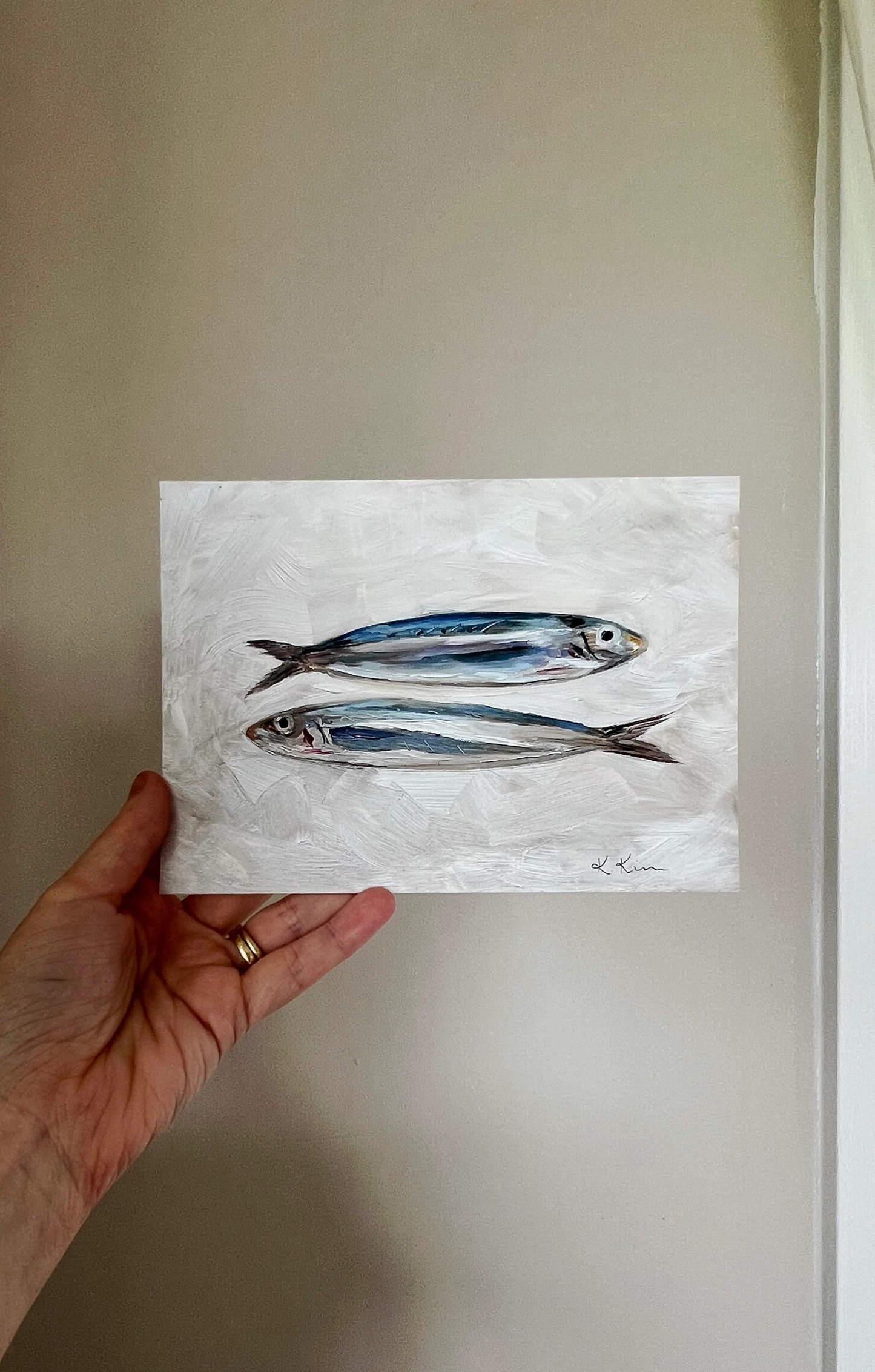 Sardines II - Art Print (unframed)   : 5x7"