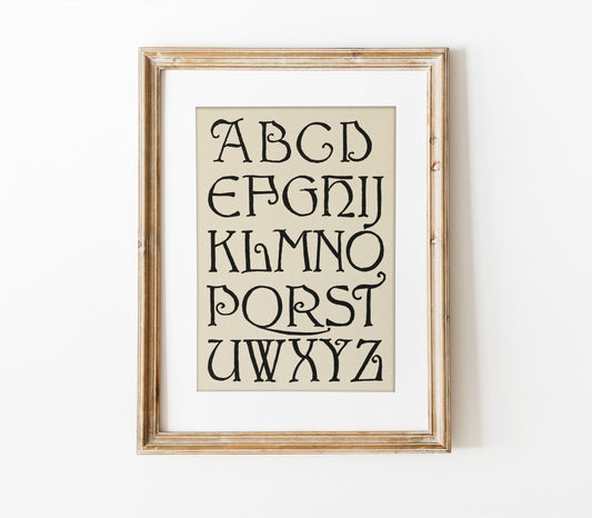 Vintage Inspired Alphabet Wall Art 8